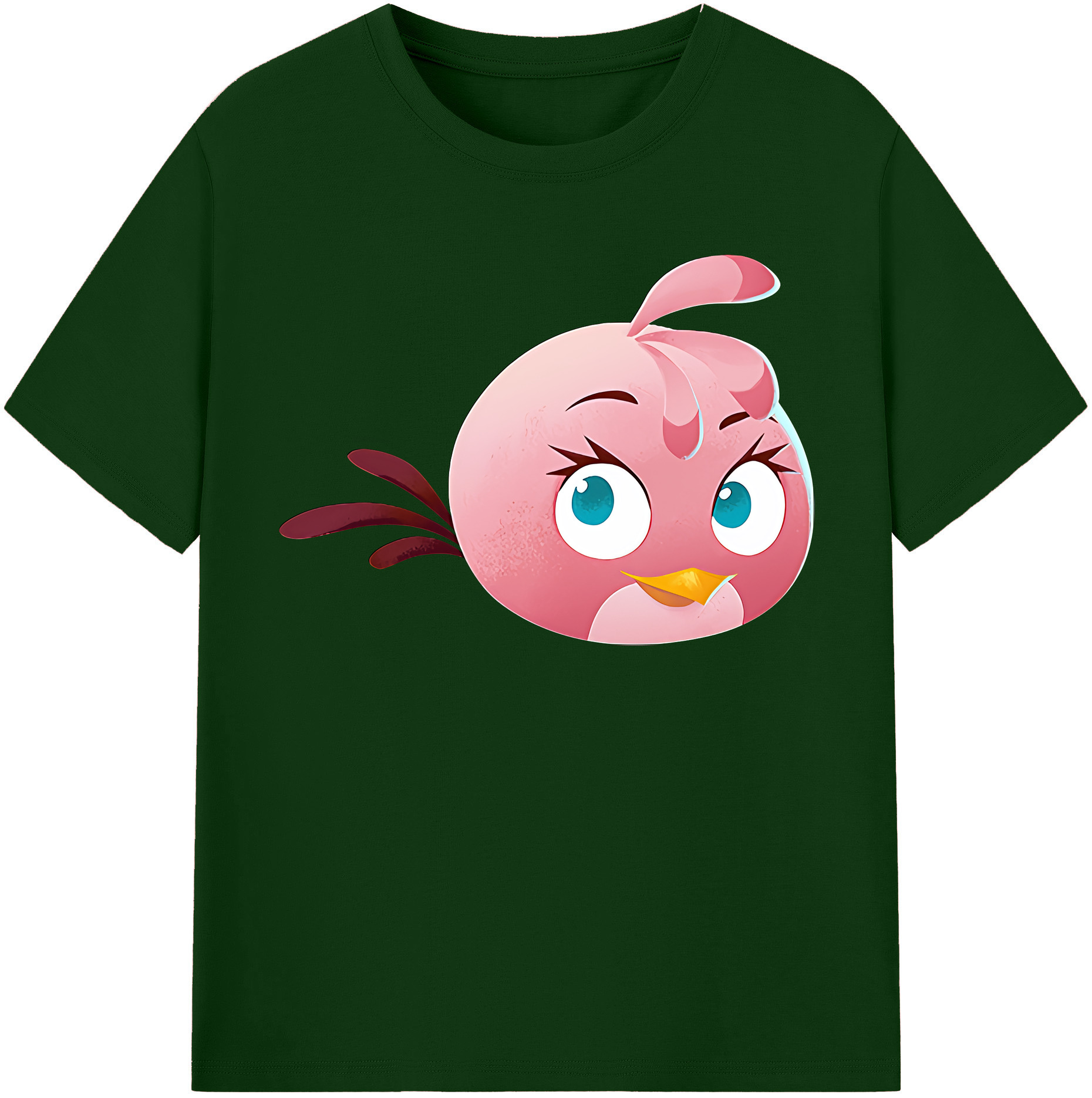 （画像用） Angry Birds アングリーバード 綿100％半袖Tシャツ（フロントプリント）